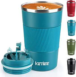 KETIEE Kaffeebecher to go,380ml Thermobecher