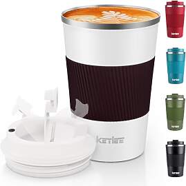 KETIEE Kaffeebecher to go,380ml Thermobecher