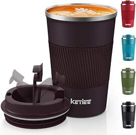 KETIEE Kaffeebecher to go,380ml Thermobecher