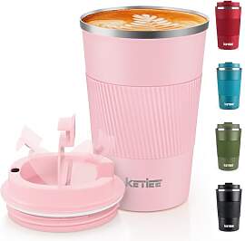 KETIEE Kaffeebecher to go,380ml Thermobecher