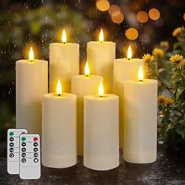 Ketom 8 Stück LED Kerzen mit Fernbedienung,