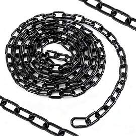 Kette Schwarz 6m 3mm, Sicherheitskette zum