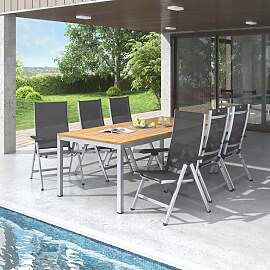 Kettler Basic Plus Gartenmöbel-Set L verstellbar