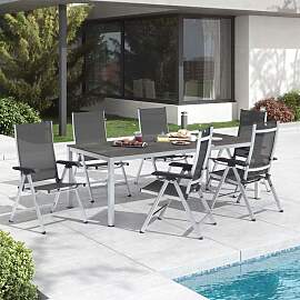 Kettler Basic Plus Gartenmöbel-Set L verstellbar