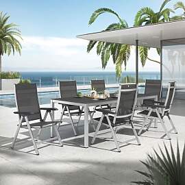 Kettler Basic Plus Gartenmöbel-Set L verstellbar