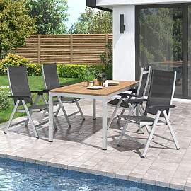 Kettler Basic Plus Gartenmöbel-Set M verstellbar