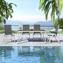 Kettler Basic Plus Gartenmöbel-Set M verstellbar