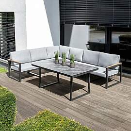 Kettler Ocean Skid Dininglounge Tisch 160x95cm