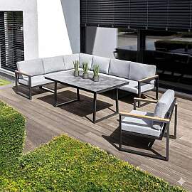 Kettler Ocean Skid Dininglounge Tisch 160x95cm