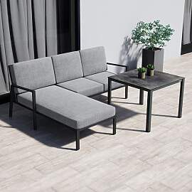 Kettler Zenith Dininglounge Tisch 95x95cm