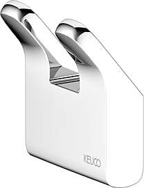 KEUCO Moll Doppel-Handtuchhaken, Metall verchromt, 