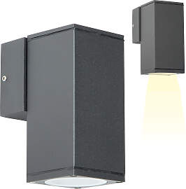 Kevin Wandleuchte Anthrazit mit Lichtsensor LED
