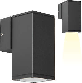 Kevin Wandleuchte Schwarz mit Lichtsensor LED