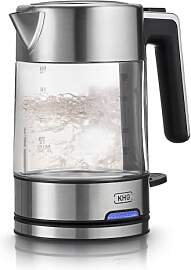 KHG Wasserkocher WK-106 GE Glas, 1 Liter,