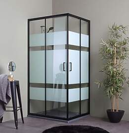 Kiamami Valentina - Moderne Duschkabine, 70x90 cm, 