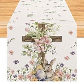 Kiatuniya Ostern Tischläufer Hasen