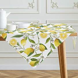 Kiatuniya Tischdecke 100x100cm Zitronen Modern
