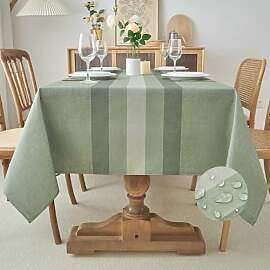 Kiatuniya Tischdecke Abwaschbar Grün Tischdecken