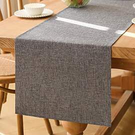 Kiatuniya Tischläufer Modern Table Runner Grau