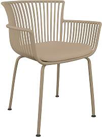 Kick Gartenstuhl Otis - Weiss - Beige