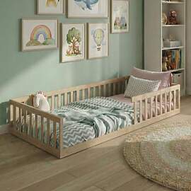 Kids Collective Kinderbett Bodenbett 90x200 cm mit 