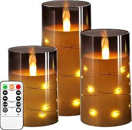 Kiexung LED Kerze, LED Kerze mit eingebauter