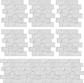 KiKiHong 10 Stück 3D Fliesenaufkleber