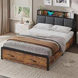KIMENICH Bett 140x200 cm, Metallbett Bettgestell,