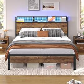 KIMENICH Bett 140X200 mit LED-Beleuchtung,