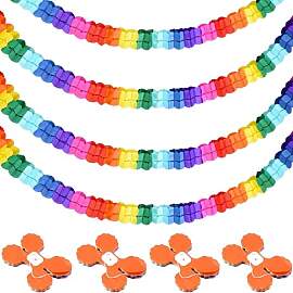 KIMHOME 8 Pack Vierblättrige Klee-Girlande, bunte 