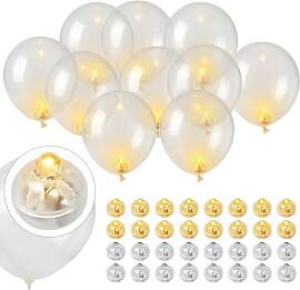 Kimuwote 60 Stück Mini LED Lichter, LED Ballons