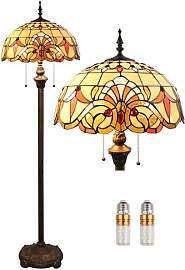 Kinbolas Stehlampe Tiffany Stil Vintage Lampe