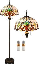 Kinbolas Stehlampe Tiffany Stil Vintage Lampe