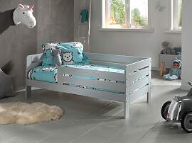 Kinderbett Grau ca. 76x144 cm