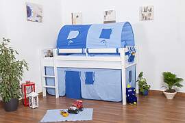 Kinderbett Hochbett Andi Buche Vollholz massiv