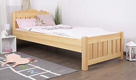 Kinderbett / Jugendbett Kiefer Vollholz massiv