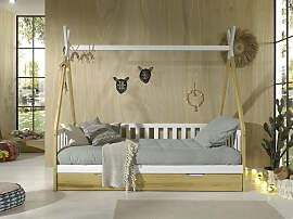 Kinderbett VIPACK "Tipi, mit Querstange in