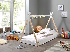 Kinderbett VIPACK "Tipi, mit Querstange in