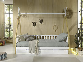 Kinderbett VIPACK "Tipi, mit Querstange in