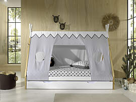 Kinderbett VIPACK "Tipi", weiß (natur,