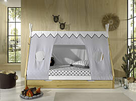 Kinderbett VIPACK "Tipi", weiß (natur,