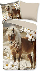 Kinderbettwäsche "Fabi", beige (sand),