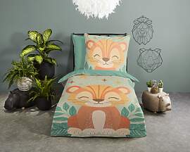 Kinderbettwäsche "Thijn", grün, B/L: