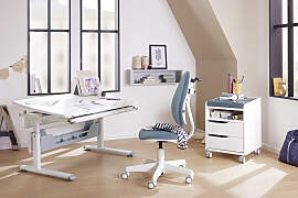 Kinderschreibtisch PAIDI "DIEGO CURVED,