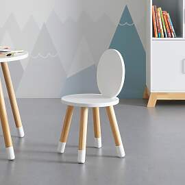 Kinderstuhl Leni Weiß Echtholz