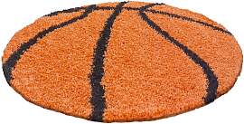Kinderteppich Fun Orange/Schwarz Ø ca. 100cm
