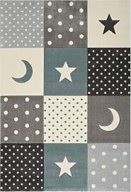 Kinderteppich Pastel Kids Grau/Hellblau ca.
