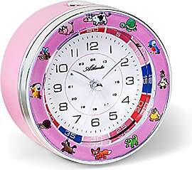 Kinderwecker Mädchen ohne Ticken Rosa Analog -