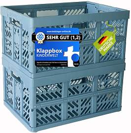 KiNDERWELT 2 x Robuste Profi - Klappbox 45 L bis