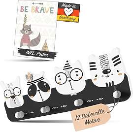 Kindsblick ® Indianer Kindergarderobe in Schwarz